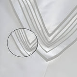 Smart Border 400TC Cotton Embroidery Sateen Solid Duvet Cover Set
