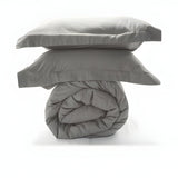 400TC Cotton Sateen Solid Duvet Cover Set