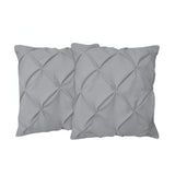 400TC Cotton Pintuck Sateen Solid Euro Sham
