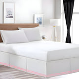 400TC Cotton Sateen Classic Embroidery Tailored Bed Skirt