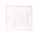 Allena 400TC Cotton Scallop Embroidery Sateen Solid Euro Sham