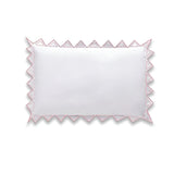 Ashley 400TC Cotton Traingle Embroidery Sateen Solid Pillow Sham