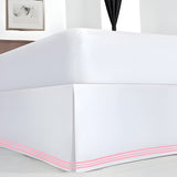 400TC Cotton Sateen Classic Embroidery Tailored Bed Skirt