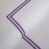 400TC Double Embroidery Sateen Solid Cotton Day Bed Set