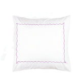 Ava 400TC Cotton Scallop Embroidery Sateen Solid Pillow Sham