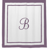 Border Frame Cotton Shower Curtain