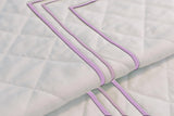 Classic Border Diamond Knitted Cotton Coverlet