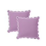 400TC Luxurious Scallop Embroidery & Border Cotton Euro Sham