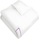 500TC Cotton Single Embroidery Sateen Solid Duvet Cover Set