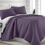 Square Knitted Cotton Coverlet