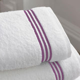 Cotton Triple Embroidered Bath Towels (Set of 2)
