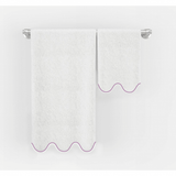 Scalloped Embroidered Bath Towels (Set of 2)