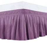 400TC Sateen Solid Cotton Wrap Around Bed Skirt