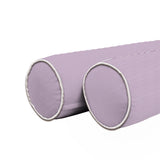 Ticking Stripe Velvet Bolster Pillow Cover