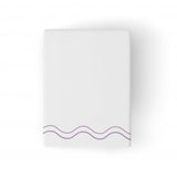 Double Wavy Embroidered Cotton Bath Towels (Set of 2)