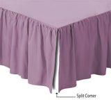 400TC Sateen Solid Cotton Gathered Bed Skirt