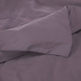 400TC Cotton Luxurious Single Embroidery Sateen Solid Duvet Cover Set