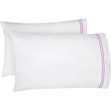 400TC Double Embroidery Cotton Sateen Pillowcases (Set Of 2)