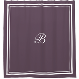 Classic Border Frame Cotton Shower Curtain