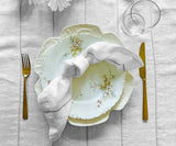 Lurex Linen Napkins - Metallic Silver Napkins