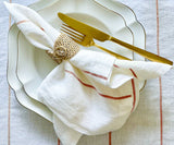 Metallic Copper Napkins - Lurex Linen Napkins