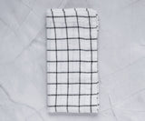 Linen Napkins - Grid Napkins Set of 4 & 8