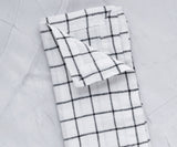 Black and White Linen Napkins