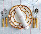 Metallic Copper Napkins - Lurex Linen Napkins