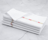 Harmonie Napkin in Gold Red Silver