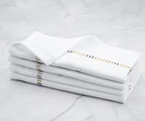 Harmonie Napkins - White Cloth Napkins Bulk