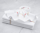 Harmonie Napkin in Gold Red Silver