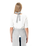 Linen bib apron in Light gray