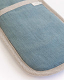 Double oven mitt (1 pcs) in Gray blue