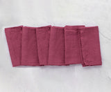Plain Linen Napkins - Set of 4