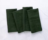 Plain Linen Napkins - Set of 4