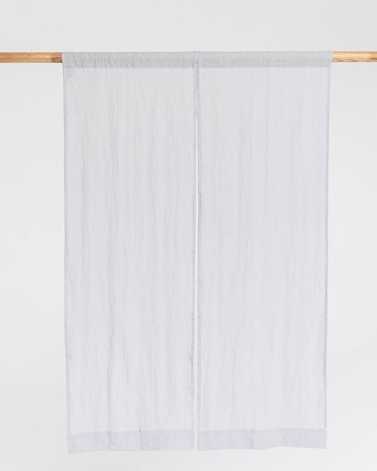 Linen noren curtains (1 pcs) in Light gray
