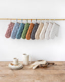 Linen oven mitt (1 pcs) in Light gray