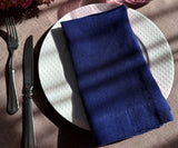Dark Blue Linen Napkins