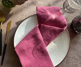 Fuchsia Linen Napkins