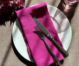 Pink Linen Napkins Set of 4