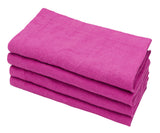 Pink Linen Napkins Set of 4