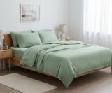 Green Linen Sheet Set - Matcha Green