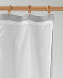 Waterproof linen shower curtain panel (1 pcs) in Light gray