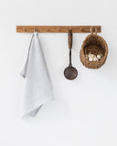 Linen tea towel in Light gray