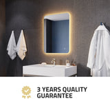 32-in. x 24-in. LED Back Lighting Bathroom Mirror with Defogger