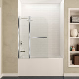 Galleon 48 in. x 58 in. Frameless Tub Door with TSUNAMI GUARD