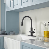 ANZZI Sunset 4-in-1 Faucet: Cold, Filtered, Instant Hot & Boiling Water Dispenser, Pull-Out Sprayer, Digital Tank Control, ETL Certified