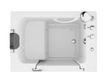 ANZZI Compact Therapeutic Walk-In Tub with Dual Hydrotherapy (Air & Water), Inline Heater, and Quick Fill Faucet, White