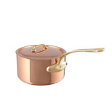 Mauviel M'Heritage M'200 B Copper Sauce Pan With Lid, Brass Handle
