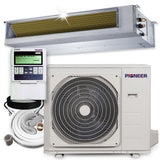 Pioneer® Quantum Ultra™ 36,000 BTU 18.7 SEER2 230V Slim-Duct Ceiling Concealed Mini-Split Air Conditioner Inverter Heat Pump Full Set